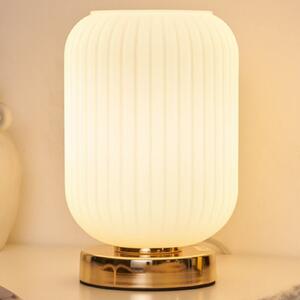 Pauleen Noble Purity lampă de masă cu sticlă albă, Alb, Camera de zi / sufragerie, Metal