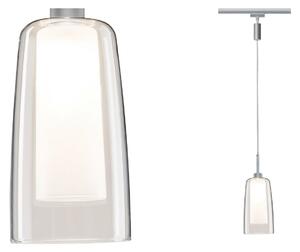 Paulmann URail Arido lampă pendul LED crom mat, reglabil, Gri, Camera de zi / sufragerie, Sticlă, Modern