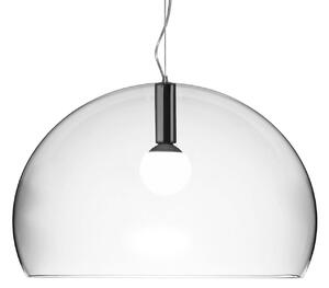 Lustră Pendul Kartell, Big FL/Y, reglabil, Transparent, Camera de zi, Plastic, Design