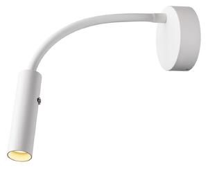 Lampă de perete SLV, Karpo Goose, reglabil, Alb, dormitor, Metal, Modern