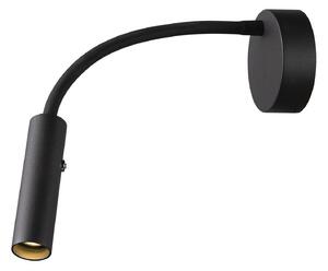 Lampă de perete SLV, Karpo Goose, reglabil, Negru, dormitor, Metal, Modern