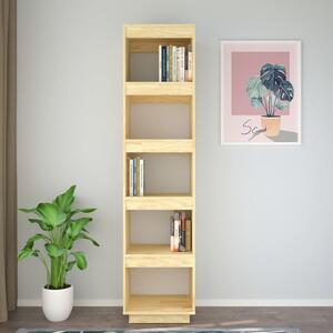 Bibliotecă/Separator cameră, 40x35x167 cm, lemn masiv de pin