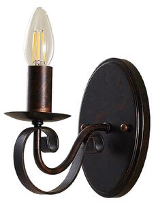 Lampă de perete Lucande, Caleb, reglabil, Maro / Rugină, Zona coridorului, Metal, Casă de țară / Rustic