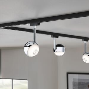 Paulmann URail Capsule II spot 2700K negru/crom, reglabil, Metalic, Camera de zi / sufragerie, Metal, Modern