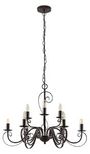 Candelabre Lindby, Caleb, reglabil, Maro / Rugină, Zona coridorului, Metal, Casă de țară / Rustic