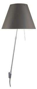 Lampă de perete Luceplan, reglabil, Gri, Camera de zi, Aluminiu