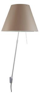 Lampă de perete Luceplan, reglabil, Maro / Rugină, Camera de zi, Aluminiu
