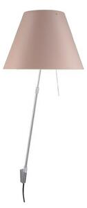 Lampă de perete Luceplan, reglabil, Roz / Rosé, Camera de zi, Aluminiu