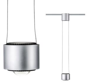 Paulmann URail Aldan pendul LED 4000K crom mat, reglabil, Gri, Camera de zi / sufragerie, Metal, Modern
