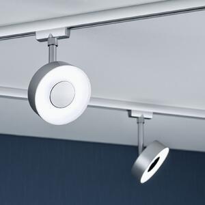 Paulmann URail Circle spot LED rotund 4000K crom, reglabil, Gri, Camera de zi / sufragerie, Metal, Modern
