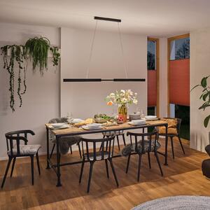Paulmann Lampă suspendată LED Aptare, negru, 2700K, inteligentă, dimabilă., reglabil, Negru, Camera de zi / sufragerie, Metal, Modern