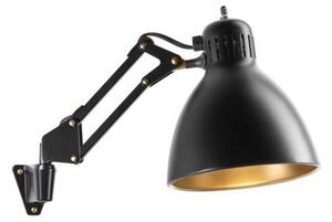 Lampă de perete NORDIC LIVING, Auriu / Alamă, dormitor, Aluminiu