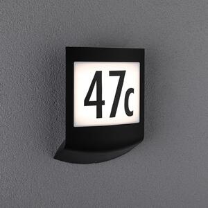 Paulmann Padea LED număr de casă lumină ZigBee CCT, reglabil, Negru, Plastic, Modern
