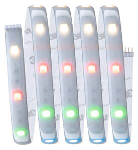 Paulmann MaxLED 250 set de bază IP44 RGBW ZigBee 1.5m, reglabil, Gri, Camera de zi / sufragerie, Plastic, Modern