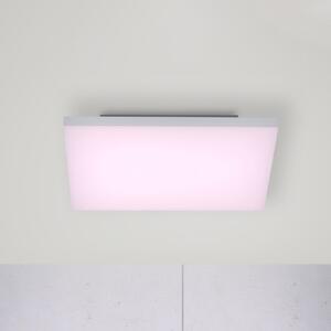 Q-Smart-Home Paul Neuhaus Q-FRAMELESS plafonieră RGBW 45x45cm, reglabil, Alb, Camera de zi / sufragerie, Plastic, Modern