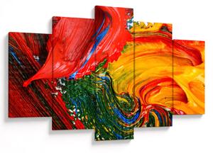 Tablou - Abstractizare albăstrire cu o perie (150x105 cm)