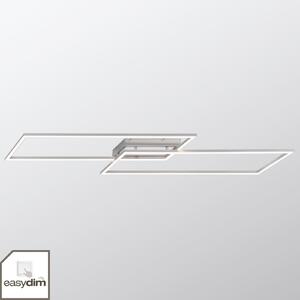 Paul Neuhaus plafonieră LED Inigo, 113 cm, 2 becuri, dimabil, reglabil, Metalic, Camera de zi / sufragerie, Metal, Modern