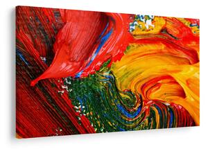 Tablou - Abstractizare albăstrire cu o perie (90x60 cm)