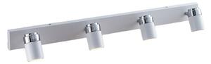 Plafoniere Lindby, Kardo, reglabil, Alb, Baie, Metal, Modern