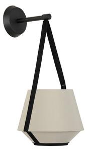 Lampă de perete Forestier, Carrie XS, reglabil, Verde, Camera de zi, Țesătură / Textil, Design