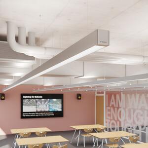 Regent Lighting Channel S Up 155cm 35W 840 DALI, reglabil, Alb, Studiu / Birou, Metal, Modern