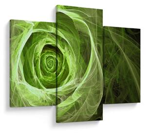 Tablou - Abstract Rose Green (90x60 cm)