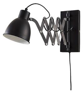 Lampă de perete Lindby, Merle, Negru, dormitor, Metal, Modern