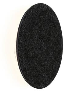Lampă de perete Paulmann, Tulga, reglabil, Negru, Camera de zi, Țesătură / Textil, Modern