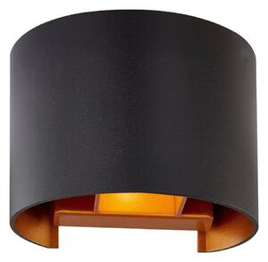 Lampă de perete Arcchio, Zuzana, reglabil, Negru, Camera de zi, Aluminiu, Modern