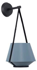 Lampă de perete Forestier, Carrie XS, reglabil, Albastru, Camera de zi, Țesătură / Textil, Design