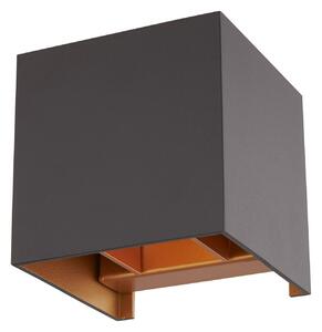 Lampă de perete Arcchio, Zuzana, reglabil, Negru, Camera de zi, Aluminiu, Modern