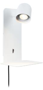 Lampă de perete Paulmann, Malena USB, Alb, dormitor, Metal