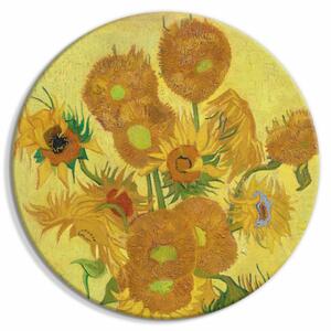 Tablou rotund - Sunflowers (Vincent van Gogh)