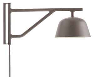 Lampă de perete Muuto, Maro / Rugină, Camera de zi, Aluminiu