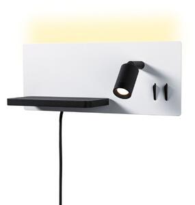 Lampă de perete Paulmann, Serra, reglabil, Alb, dormitor, Alamă, Modern