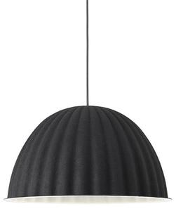 Lustră Pendul Muuto, reglabil, Negru, Sala de mese, Țesătură / Textil