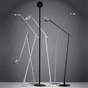 Rotaliana String F1 DTW lampadar argintiu, negru, reglabil, Metalic, Camera de zi / sufragerie, Metal, Design