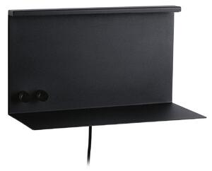Lampă de perete Paulmann, Jarina, reglabil, Negru, dormitor, Metal, Modern