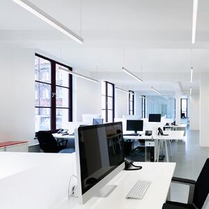 Ribag Metron Corp de iluminat cu baghetă LED, aluminiu, lungime 60 cm, 3.000 K, reglabil, Metalic, Studiu / Birou, Metal