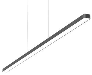 Lampă suspendată Super Line Down Direct LED, negru