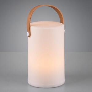 Reality Leuchten Lampă decorativă exterior cu acumulator Aruba RGB, Alb, Plastic, Modern