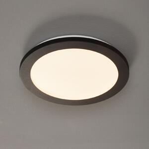 Reality Leuchten Camillus plafonieră LED, rotundă, Ø 26 cm, reglabil, Negru, Hol, Plastic, Modern