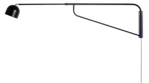 Lampă de perete Pholc, Negru, Metal