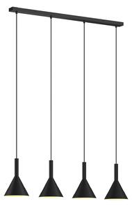 Lustră Pendul Arcchio, Tadej, reglabil, Negru, Camera de zi, Metal, Modern