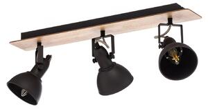 Plafoniere Lindby, Aylis, reglabil, Negru, Camera de zi, Metal, Design industrial