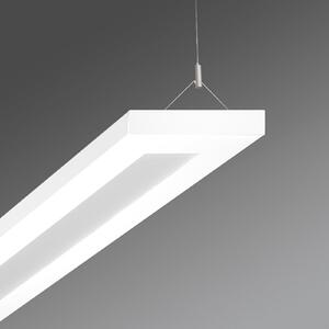 Regiolux Lampă pendul LED birou Stail mikroprisma 32W alb, Alb, Studiu / Birou, Metal