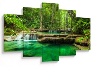 Tablou - Cascada verde (150x105 cm)