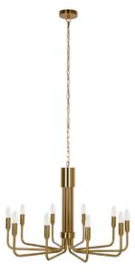 Candelabre Lindby, Elanova, reglabil, Auriu / Alamă, Camera de zi, Metal, Antichitate