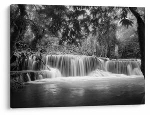 Tablou - Cascada alb-negru și alb (70x50 cm)