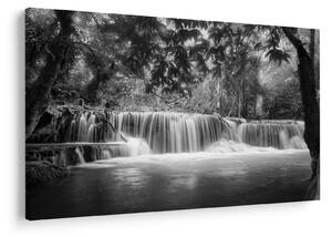 Tablou - Cascada alb-negru și alb (90x60 cm)